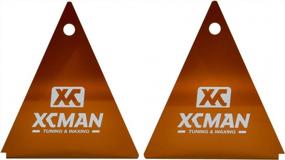 img 2 attached to Set Of 2 XCMAN Alpine Ski And Snowboard Base Wax Plastic Scrapers For Freeride