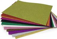 12 упаковок x-large glitter eva foam paper sheets — 30x40 см (12 x 16 дюймов), разные цвета — cf85700 логотип