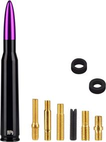 img 1 attached to 💜 High-performance ONE250 Bullet Style Antenna for Chevy & GMC Trucks - Compatible with all Chevrolet Silverado, Chevrolet Colorado, GMC Sierra or Denali Models (Purple)