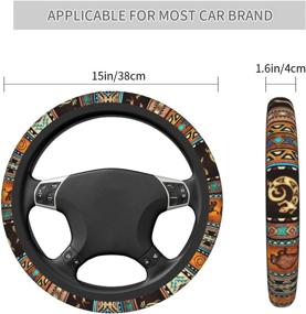 img 2 attached to Boho Ethnic Pattern Steering Wheel Cover 15 Inch