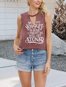 img 3 attached to Women'S Pink Country Music Concert Graphic Tee - Short Sleeve Letter Print Rocker Blouse