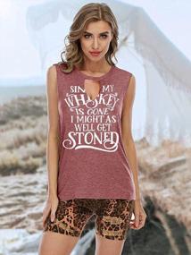 img 2 attached to Women'S Pink Country Music Concert Graphic Tee - Short Sleeve Letter Print Rocker Blouse