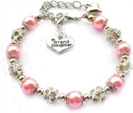 gorgeous rhinestone & faux pearl bracelet - perfect gift for granddaughters! логотип