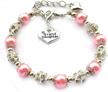 gorgeous rhinestone & faux pearl bracelet - perfect gift for granddaughters! logo