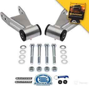 img 4 attached to 🔧 Supreme Suspensions - 2" Rear Drop Lowering Kit for 1999-2018 Chevrolet Silverado 1500 with High-Strength Steel Shackles - Includes Can Cooler