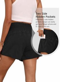img 1 attached to Stay Comfortable And Stylish During Summer Workouts With BMJL Women'S High Waisted Running Shorts