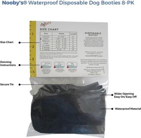 img 3 attached to 🐾 Waterproof Veterinary Dog Boots 8-Pack for Wound Protection & Healing in Dogs - Indoor/Outdoor Paw Medical Booties