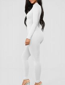 img 3 attached to Be Body Confident In Mokoru Women'S Sexy Long Sleeve Jumpsuits For Clubbing And More!