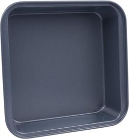 img 4 attached to DONOUCLS Nonstick Square Cake Pans Bakeware, 9-Inch Heavy Duty Carbon Steel Premium Baking Pan, Gray