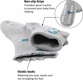 img 2 attached to нескользящие хлопковые носки для новорожденных мальчиков весной и осенью | Детские носки для малышей и девочек в возрасте 0-3 лет