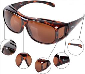 img 1 attached to Поляризованные солнцезащитные очки Yodo Fit Over Glasses для мужчин и женщин