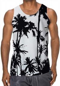 img 4 attached to Stay Cool And Stylish At The Gym With Idgreatim Men'S 3D Graphic Tank Tops