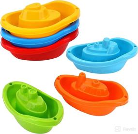 img 3 attached to TECHNOK Bath Boats Multi Colored Baby