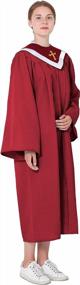 img 3 attached to Unisex Classic Matte Choir Robe & Stoles Package By Ivyrobes
