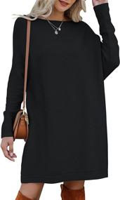 img 3 attached to ANRABESS Batwing Shoulder Oversized 418Kaqi M Women's Clothing : Dresses