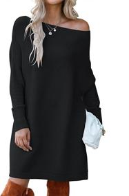 img 1 attached to ANRABESS Batwing Shoulder Oversized 418Kaqi M Women's Clothing : Dresses