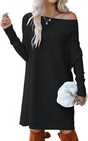 img 4 attached to ANRABESS Batwing Shoulder Oversized 418Kaqi M Women's Clothing : Dresses