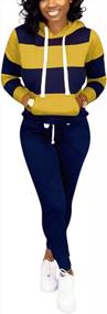 img 4 attached to Оставайтесь в форме с наборами спортивных брюк для женщин Nimsruc в стильном стиле.