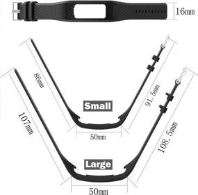 img 1 attached to Garmin Vivofit 1/2 Replacement Bands With Buckle For Women Men - IBREK Adjustable Watch Band Small Large (No Tracker)