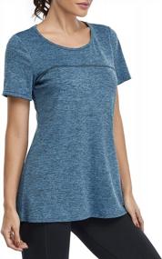 img 1 attached to Stay Stylish And Comfortable During Your Yoga Practice With Kimmery'S Criss Cross Back Yoga Shirt
