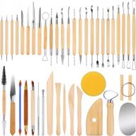 набор инструментов для лепки из глины из 42 шт. - гончарные инструменты etepon (et026) логотип