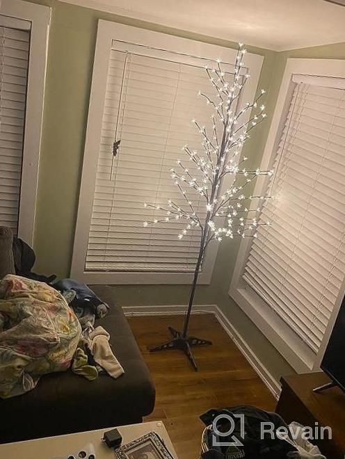 img 1 attached to LIGHTSHARE 6.5 Feet 208L LED Lighted Cherry Blossom Tree, Warm White, Decorate Home Garden, Spring, Summer, Wedding, Birthday, Christmas Holiday, Party, For Indoor And Outdoor Use review by Sohini Ledesma