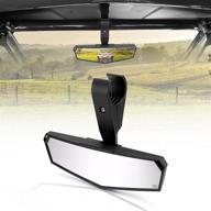 🔍 upgraded utv rear view mirror by kemimoto – fits 1.75"-2" crossbar - ideal for talon, polaris rzr, pioneer, can am commander maverick, kawasaki mule, cfmoto, gator – enhanced convex utv mirror логотип