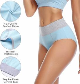 img 2 attached to 5 Pack Of Soft Cotton High Waist Underwear For Women With Full Coverage By Wirarpa