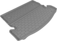 🚗 premium 3d maxpider custom fit floor mat and cargo liner set - kagu rubber (gray) for select nissan rogue models (7 seats) logo