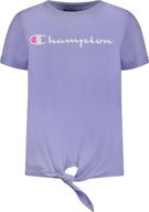 champion girls classic sleeve clothing girls' clothing via tops, tees & blouses logo