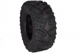 img 4 attached to MASSFX Grinder Series ATV Dual Compound Tread Mud Sand Snow And Rock Tires (Single 25X10-12)