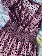 img 1 attached to Minipeach Women'S Summer Polka Dot Ruffle Short Sleeve Dress Casual Mini Dress review by Tyrone Narvaez