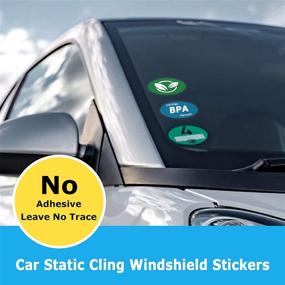 img 3 attached to 🚗 PSLER Car Windshield Sticker Holder, Clear Window Cling Applicator, Static Cling Window Film for Cars - 10PCS 4 x 6 inch Vinyl Pass Holder for Car Inspection Sticker