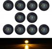 tmh smoked lens amber led clearance markers: high-quality trailer side marker lights logo