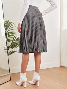 img 3 attached to 👗 Floerns Printed Elastic Pleated Multi 5 Women's Clothing - Skirts: Chic and Stylish Selection for Fashion-forward Ladies