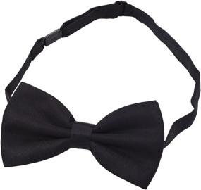 img 3 attached to 🐶 Amajiji® Formal Dog Bow Ties D114: Stylish Polyester Bow Tie for Medium & Large Dogs in Black