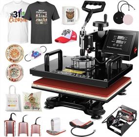 img 4 attached to Upgrade Your Heat Transfer Game With The 8-In-1 Heat Press Combo Machine: From T-Shirts To Mugs, Plates, And More!