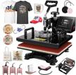 upgrade your heat transfer game with the 8-in-1 heat press combo machine: from t-shirts to mugs, plates, and more! logo