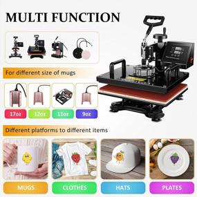 img 3 attached to Upgrade Your Heat Transfer Game With The 8-In-1 Heat Press Combo Machine: From T-Shirts To Mugs, Plates, And More!