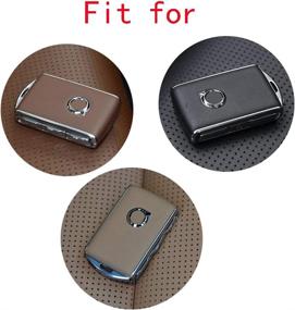 img 3 attached to Premium Silver Royalfox(TM) TPU Full Protection Smart Key Fob Case for Volvo XC60 XC90 S90 V90 XC40 (2017-2020)