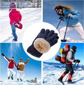 img 1 attached to ❄️ Cold Weather Thermal Gloves for Boys and Girls - Essential Accessories for Winter