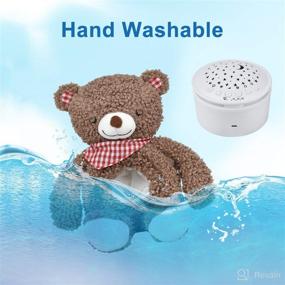 img 1 attached to 🌙 Housoly Baby Sleep Soother Bear - Rechargeable White Noise Projector Night Light and Portable Sound Machine with 18 Soothing Sounds - Plush Toy Gift for Infants with Cry Sensor