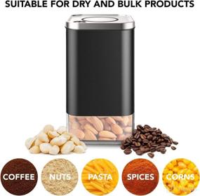 img 3 attached to ☕️ Kaffe Glass Storage Container: Airtight Coffee Canister - BPA-Free Stainless Steel, 12oz Capacity