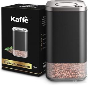 img 4 attached to ☕️ Kaffe Glass Storage Container: Airtight Coffee Canister - BPA-Free Stainless Steel, 12oz Capacity