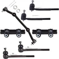lsailon front suspension kit for chevy blazer, gmc jimmy, and sonoma - includes 7 pieces: 4 outer & inner tie rods, 2 tie rod adjusting sleeves, and 1 center link with 5/8 inch x 18 threads logo
