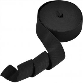 img 2 attached to Black Elastic Spool - 1.5 Inches X 11 Yards For Crafting, Sewing And DIY Projects
