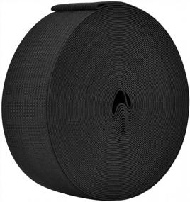 img 1 attached to Black Elastic Spool - 1.5 Inches X 11 Yards For Crafting, Sewing And DIY Projects