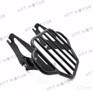 httmt gloss black detachable luggage rack review: compatible with harley road king/street glide (09-16) логотип