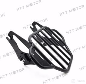 img 4 attached to HTTMT Gloss Black Detachable Luggage Rack Review: Compatible with Harley Road King/Street Glide (09-16)