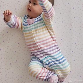 img 1 attached to 👶 HonestBaby Organic Cotton Footed Sleep & Play Pajamas for Babies